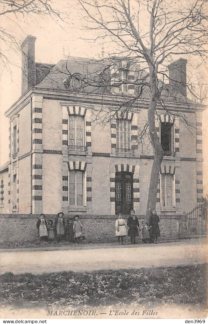 MARCHENOIR (Loir-et-Cher) - L'Ecole Des Filles - Voyagé (2 Scans) Lavollée à Poisly Par Villermain - Marchenoir
