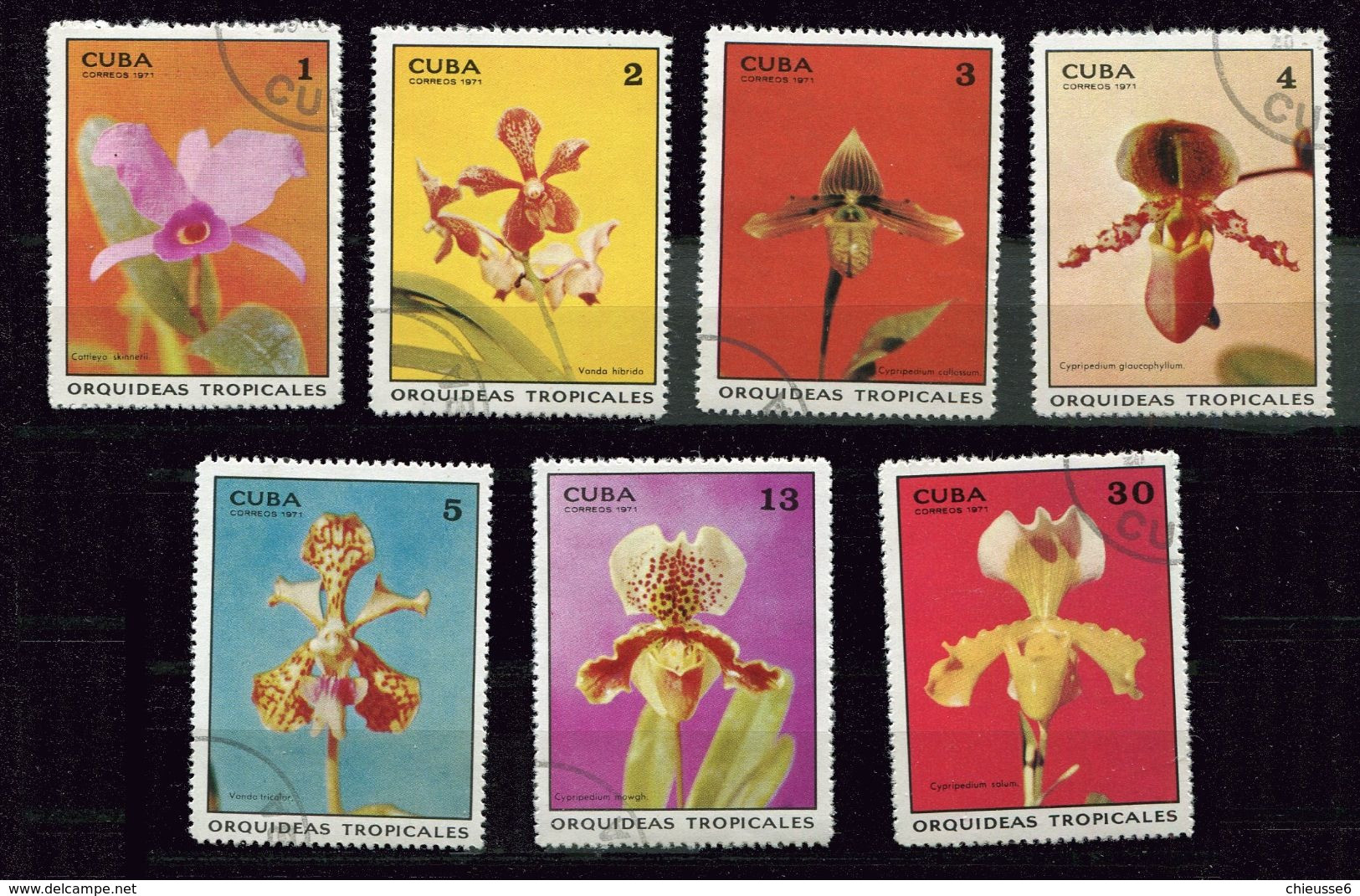 Cuba Ob N° 1499 à 1505 - Orchidées - Gebraucht