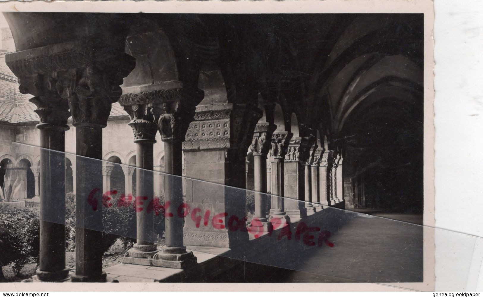 66- ELNE - LE CLOITRE  CARTE PHOTO 1951 - Elne