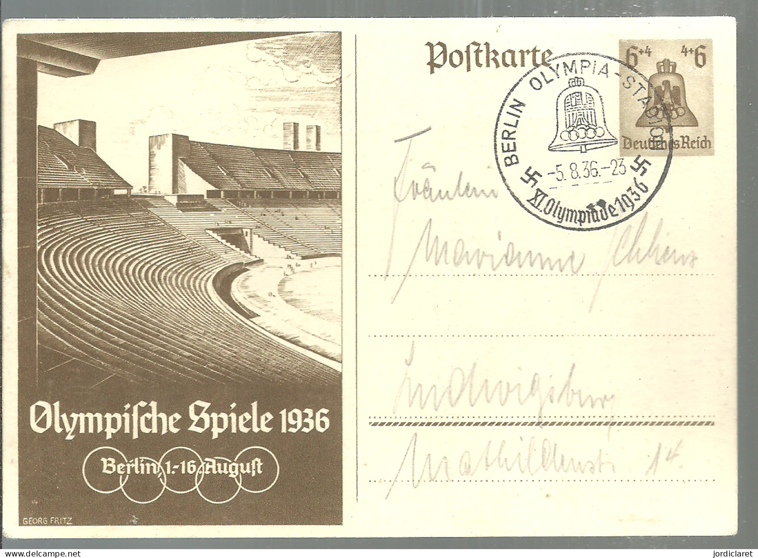 POSTKARTE  ALEMANIA - Estate 1936: Berlino