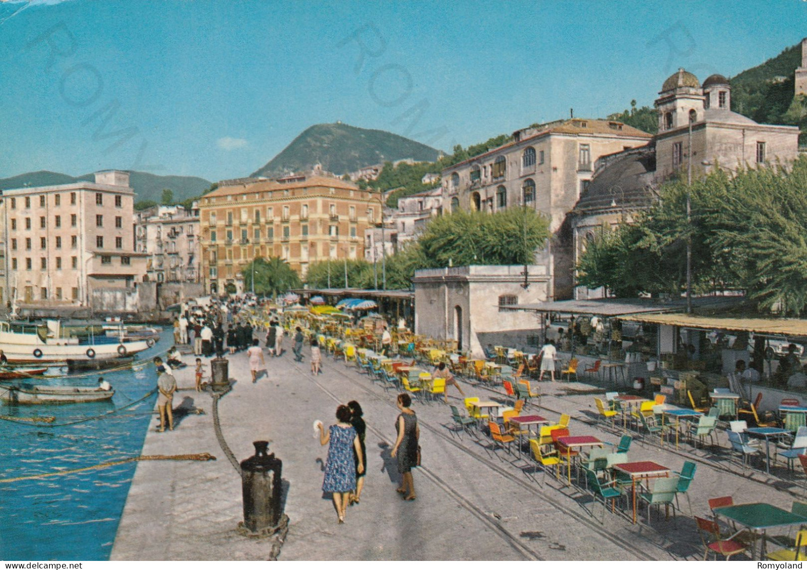 CARTOLINA  CASTELLAMMARE DI STABIA,NAPOLI,CAMPANIA-ACQUA DELLA MADONNA-MARE,SOLE,VACANZA,LUNGOMARE,VIAGGIATA 1986 - Castellammare Di Stabia