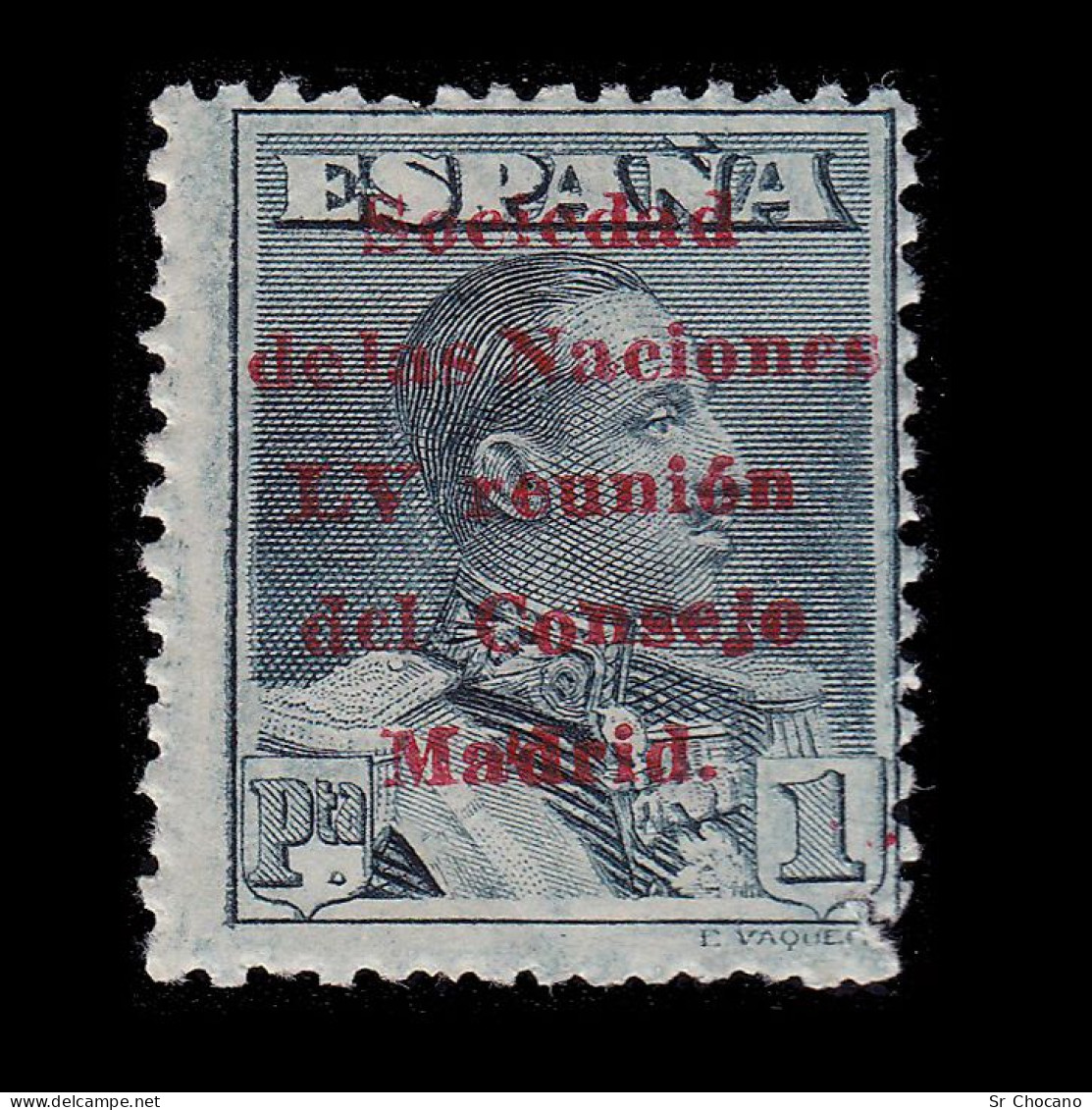 Alfonso XIII.1929.Sociedad Naciones.1p.MNH.Edifil 465 - Ungebraucht