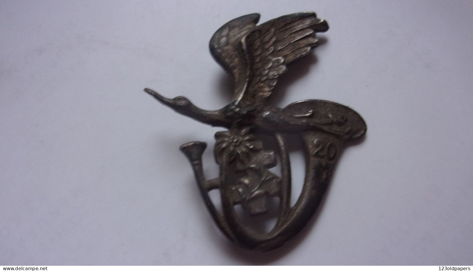 INSIGNE 20 EME BATAILLON DE CHASSEURS ALPINS  DRAGO PARIS - Altri & Non Classificati