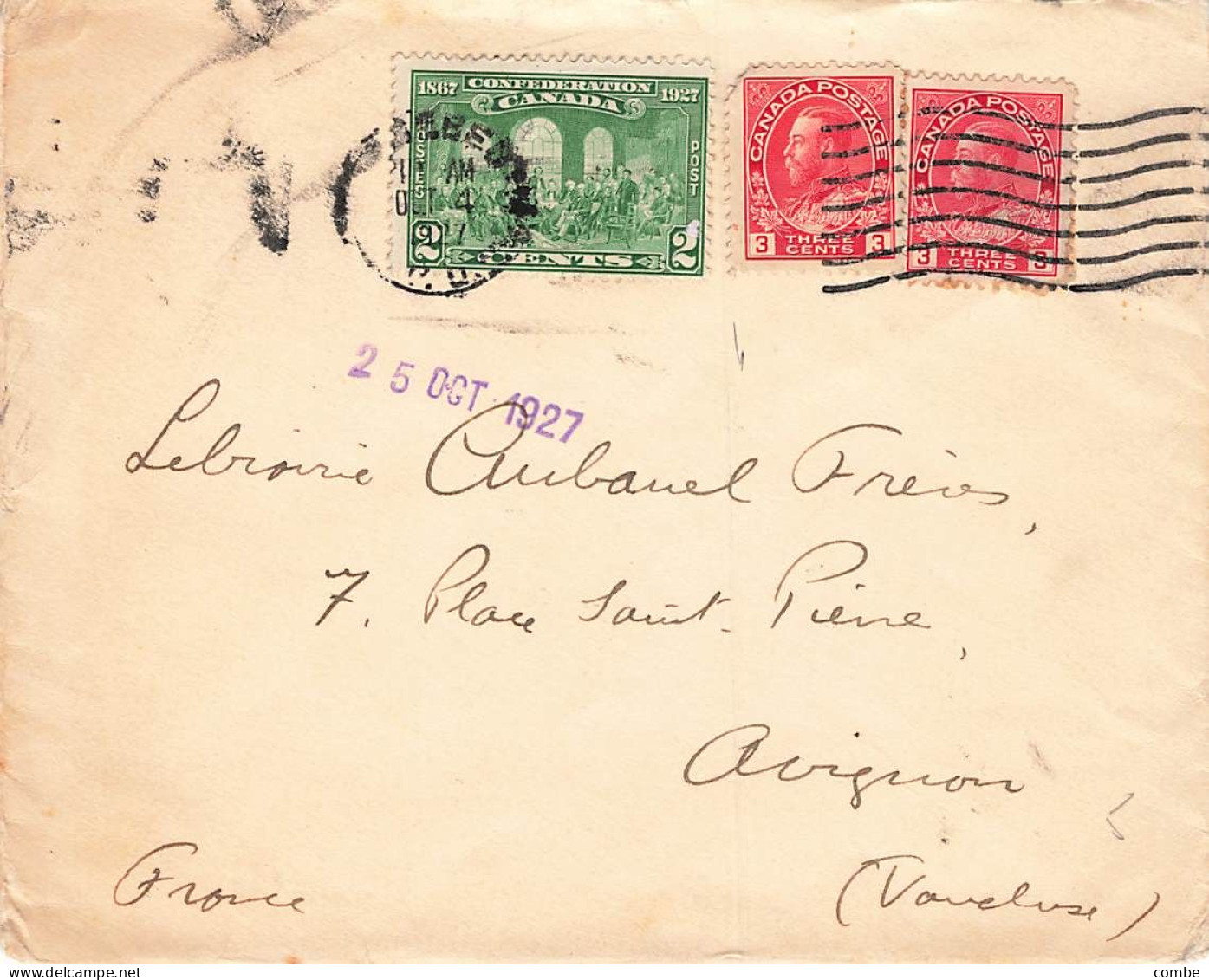 LETTRE. COVER.  1927. QUEBEC UNIVERSITE LAVAL TO FRANCE - Lettres & Documents