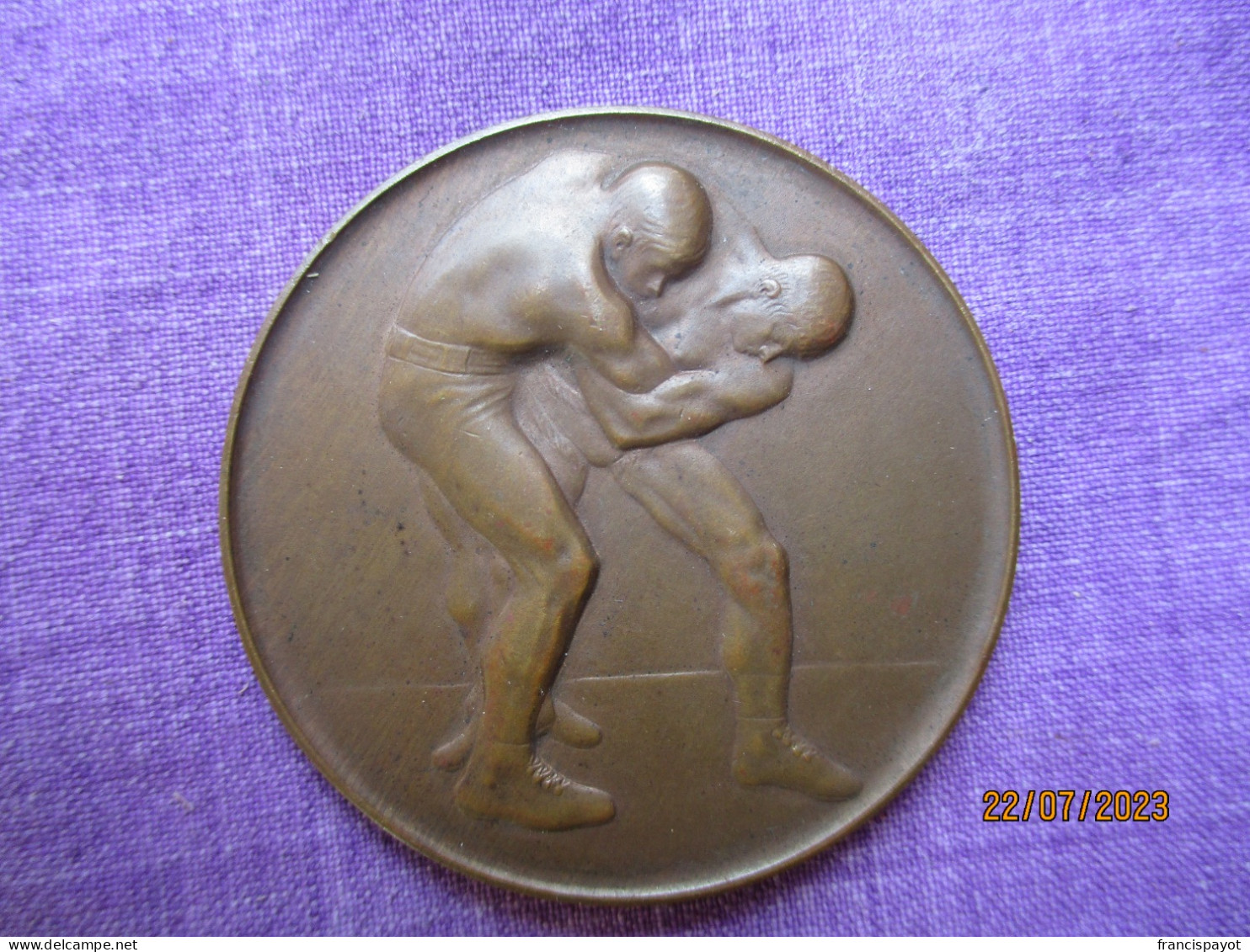 Suisse : Médaille VII Fête De Lutte, Vevey Août 1908 - Professionals / Firms