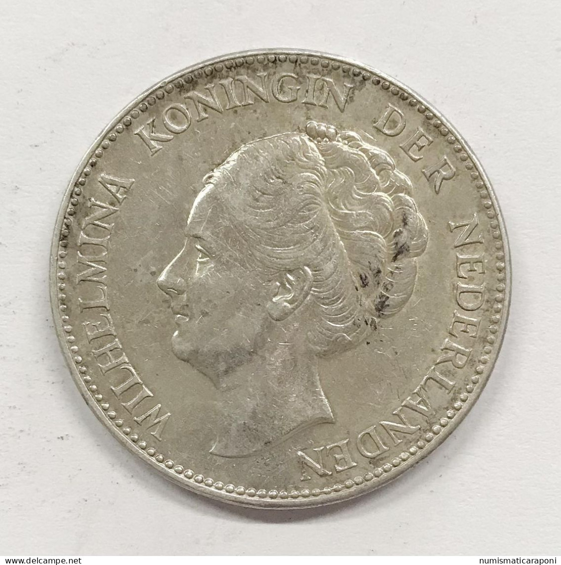 NETHERLAND OLANDA WILHELMINA IIà  GULDEN 1940  E.1068 - 1 Gulden