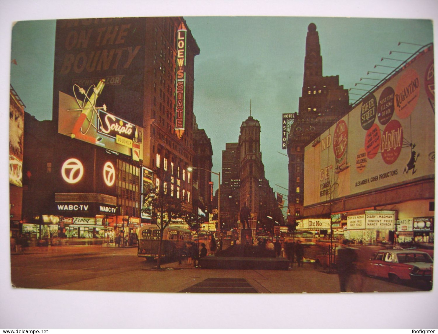 United States - New York City - Times Square - Night View 1964. - Time Square