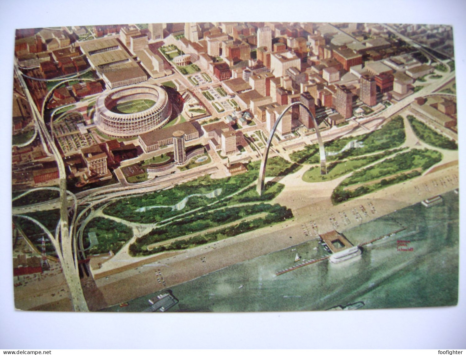 The New Downtown St Louis Stade Estadio Stadium - Aerial View Ca 1960s - St Louis – Missouri