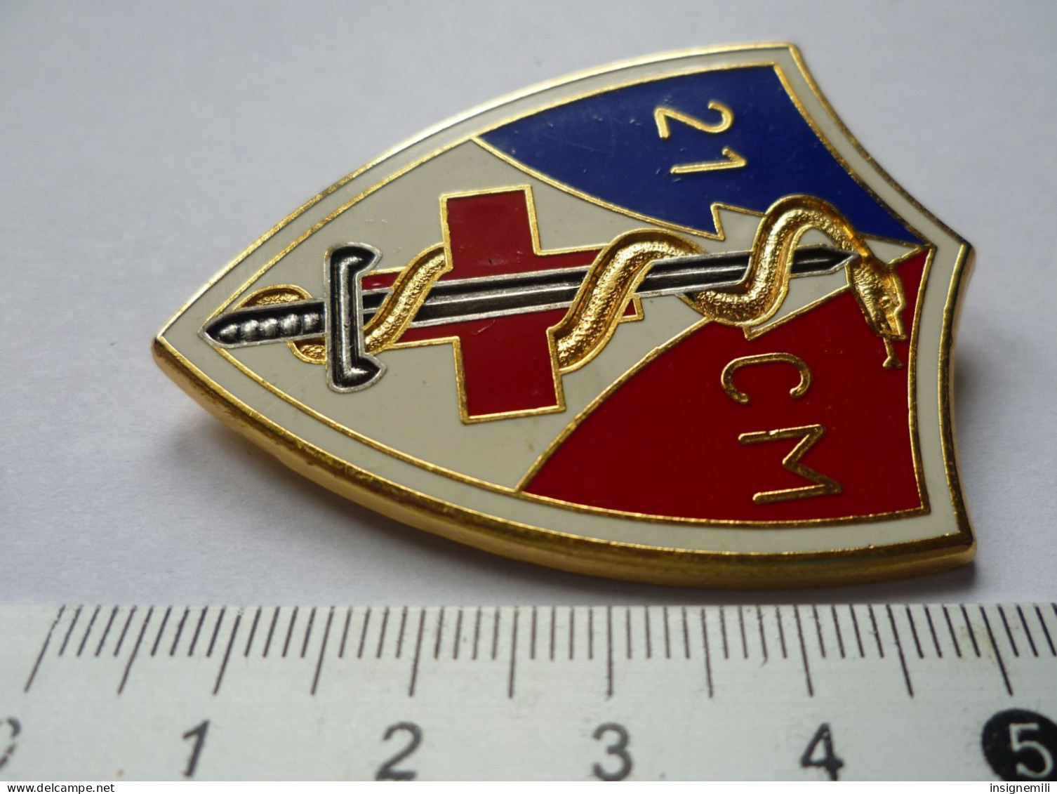 INSIGNE 21° CM  Compagnie Médicale - Y DELSART - Medicina