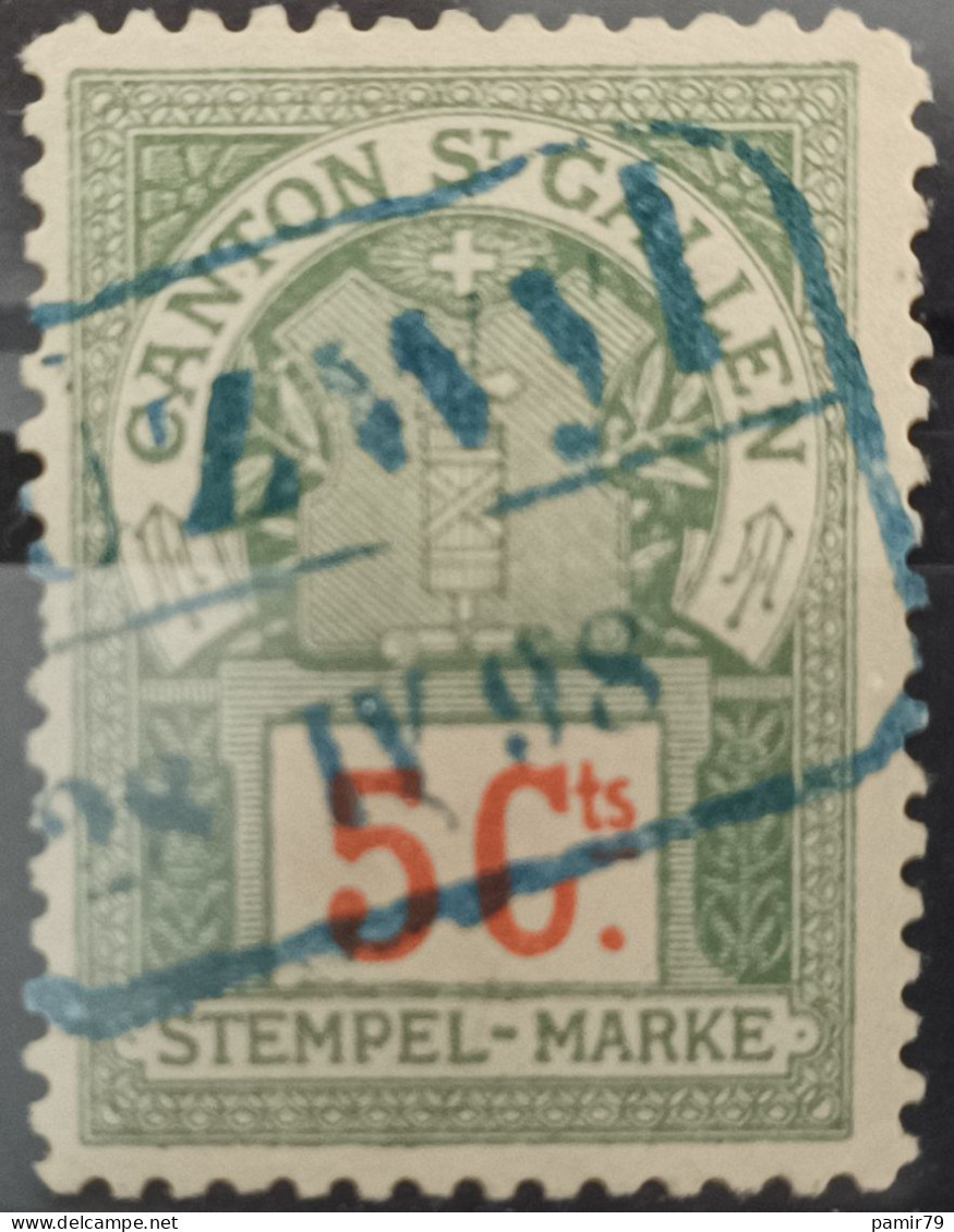 Canton St.Gallen Stempelmarke - Revenue Stamps