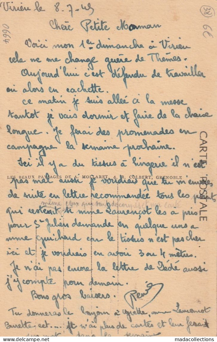 Virieu (38 - Isère) Repos De L'Ouvrière - La Maison Et La Véranda - Virieu