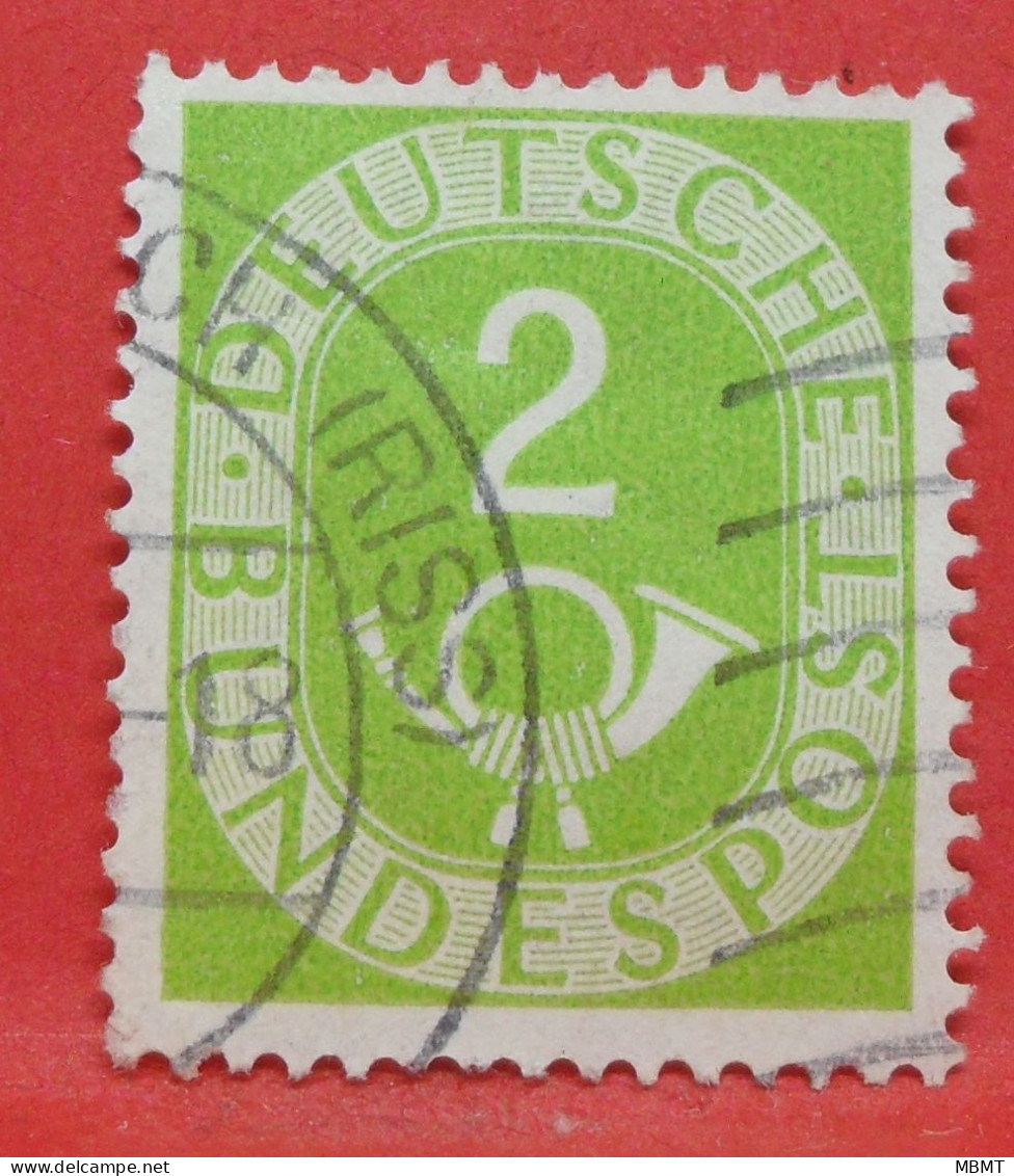N°13 - 2 Pfennig - Année 1951 - Timbre Oblitéré Allemagne Bundespost - - Gebraucht