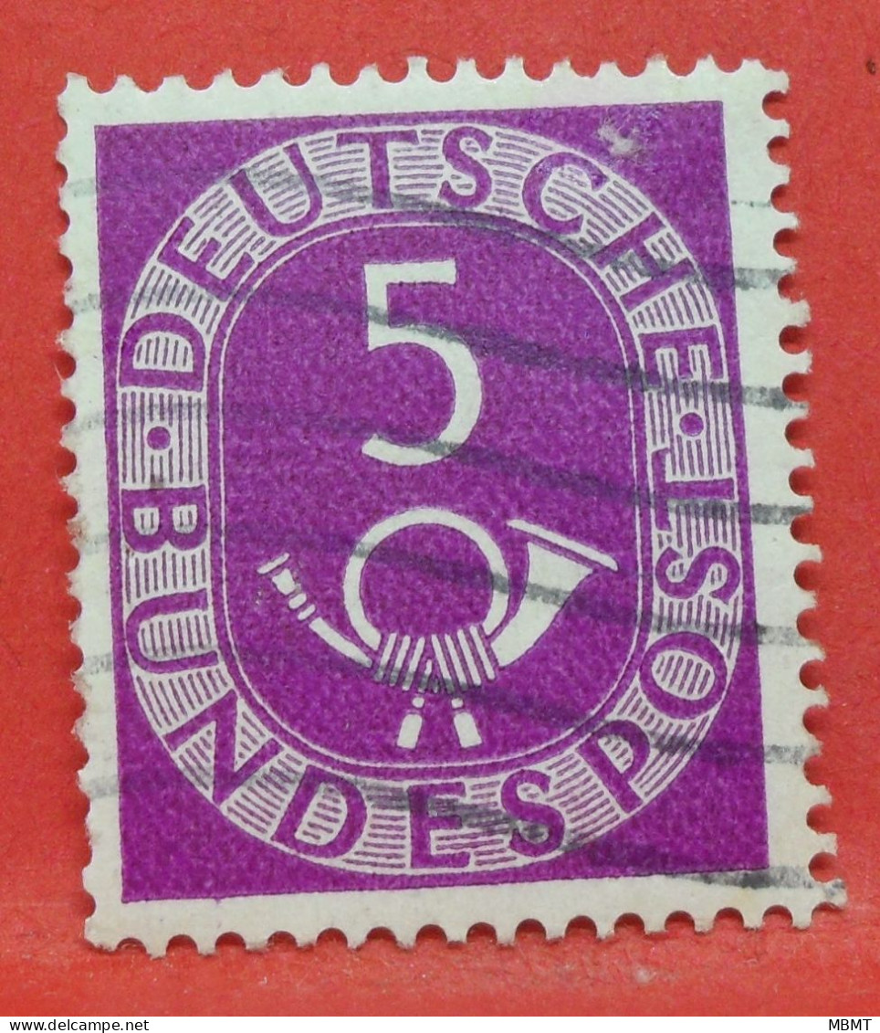 N°15 - 5 Pfennig - Année 1951 - Timbre Oblitéré Allemagne Bundespost - - Gebraucht