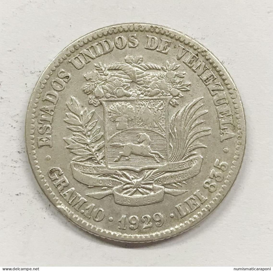 VENEZUELA  2 Bolivares 1929 E.1080 - Venezuela