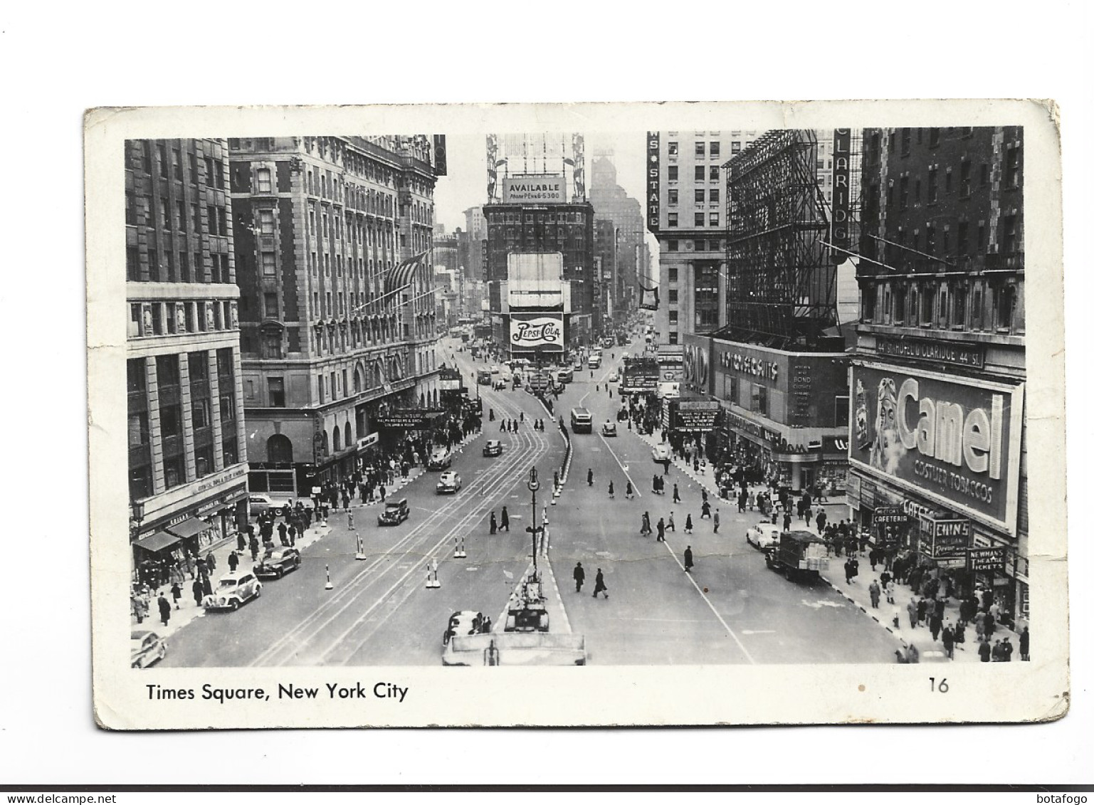 CPA  PHOTO NEW YORK, TIMES SQUARE En 1956! (voir Timbre) - Time Square