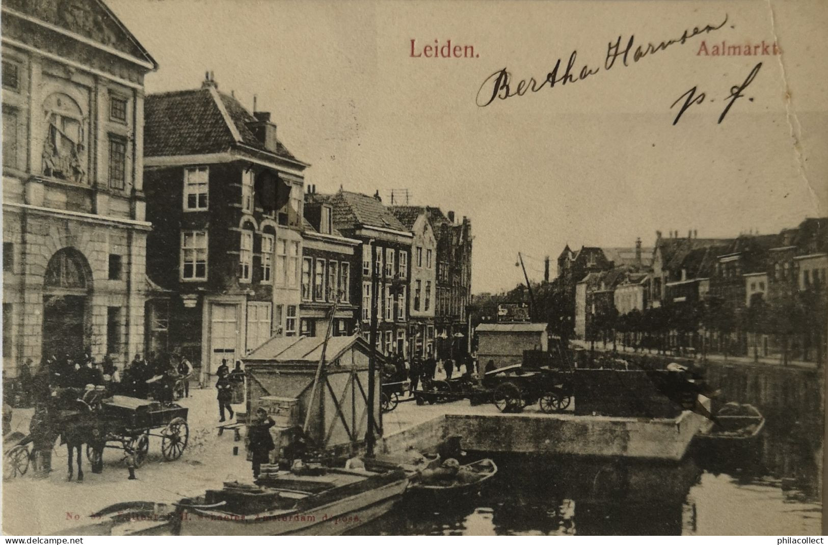 Leiden // Aalmarkt   190? Hoek Vouw - Leiden