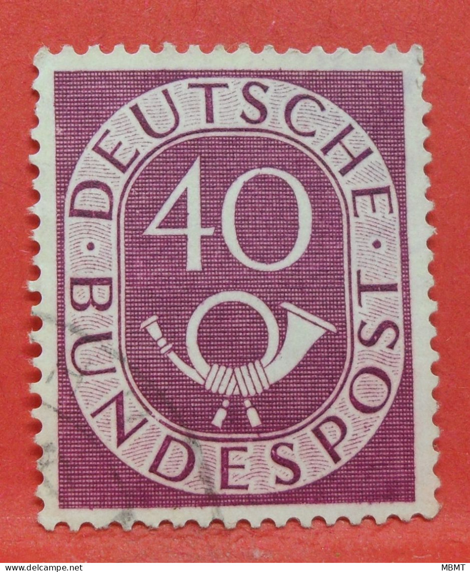 N°23 - 40 Pfennig - Année 1951 - Timbre Oblitéré Allemagne Bundespost - - Gebraucht