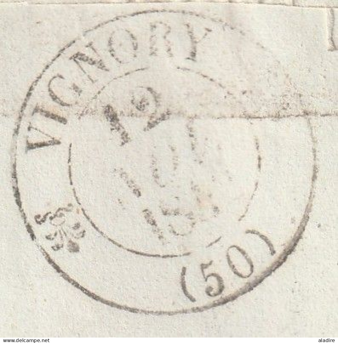 1842 - Enveloppe Pliée De Trevoux, Ain, Simples Fleurons Vers Bologne, Haute Marne - Décime Rural - Cad Transit - Taxe