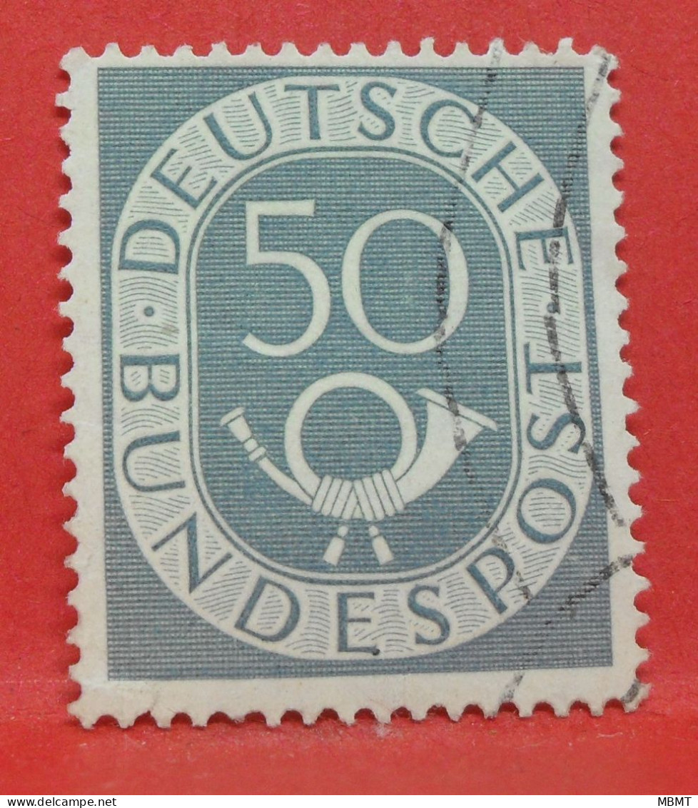 N°24 - 50 Pfennig - Année 1951 - Timbre Oblitéré Allemagne Bundespost - - Gebraucht