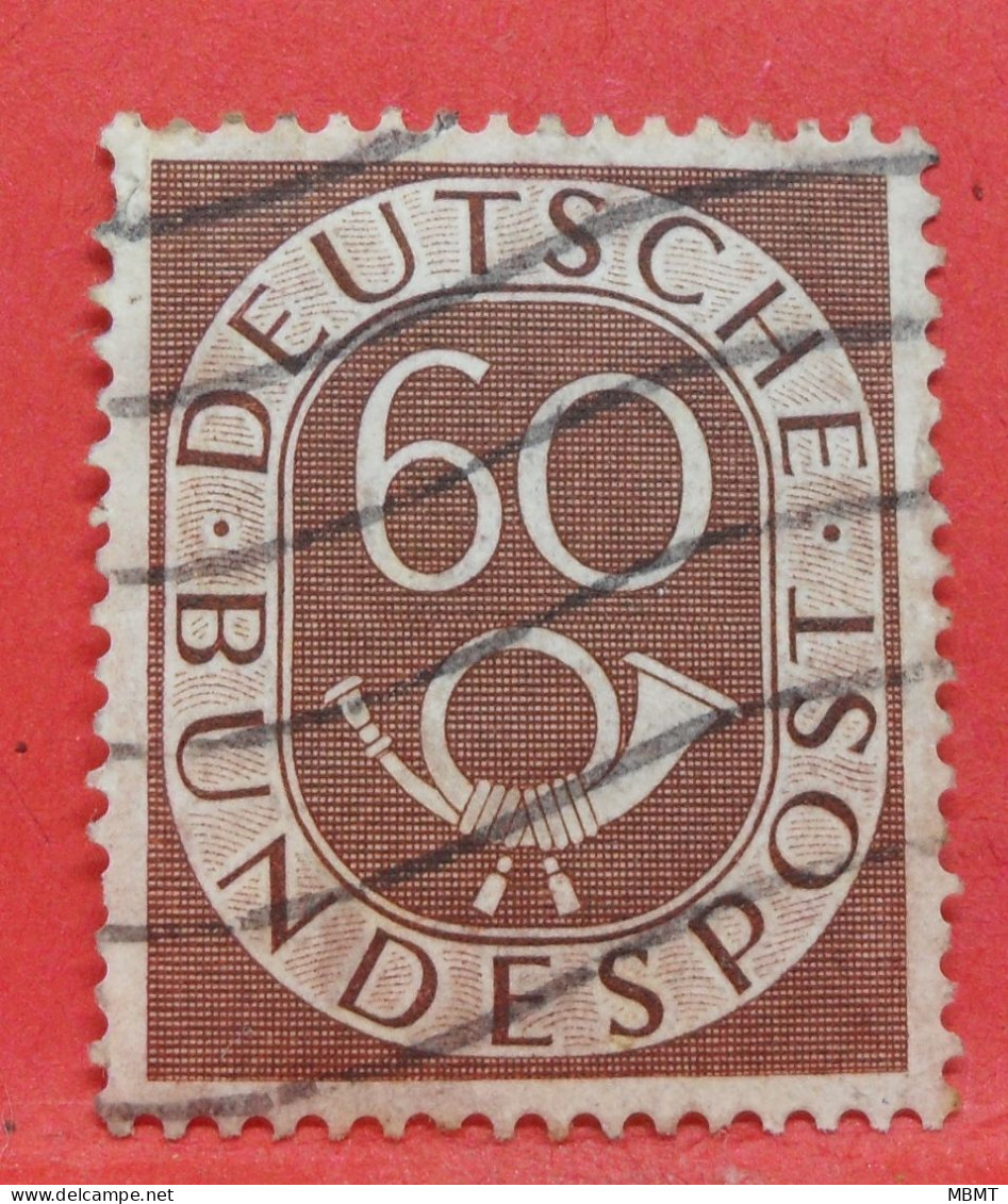 N°25 - 60 Pfennig - Année 1951 - Timbre Oblitéré Allemagne Bundespost - - Gebraucht