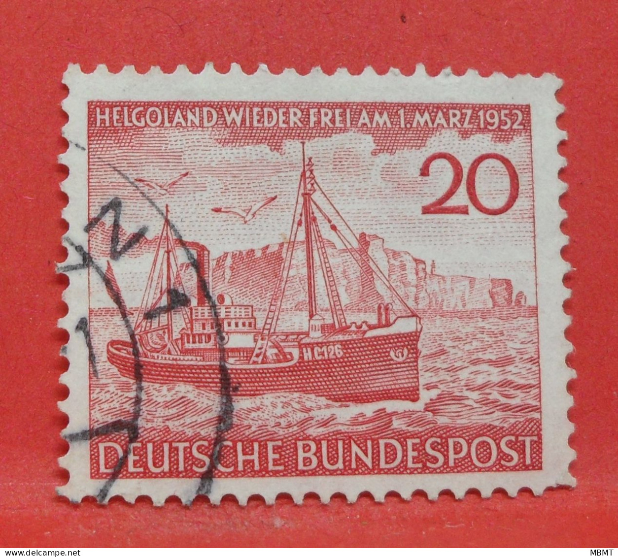 N°42 - 20 Pfennig - Année 1952 - Timbre Oblitéré Allemagne Bundespost - - Gebraucht