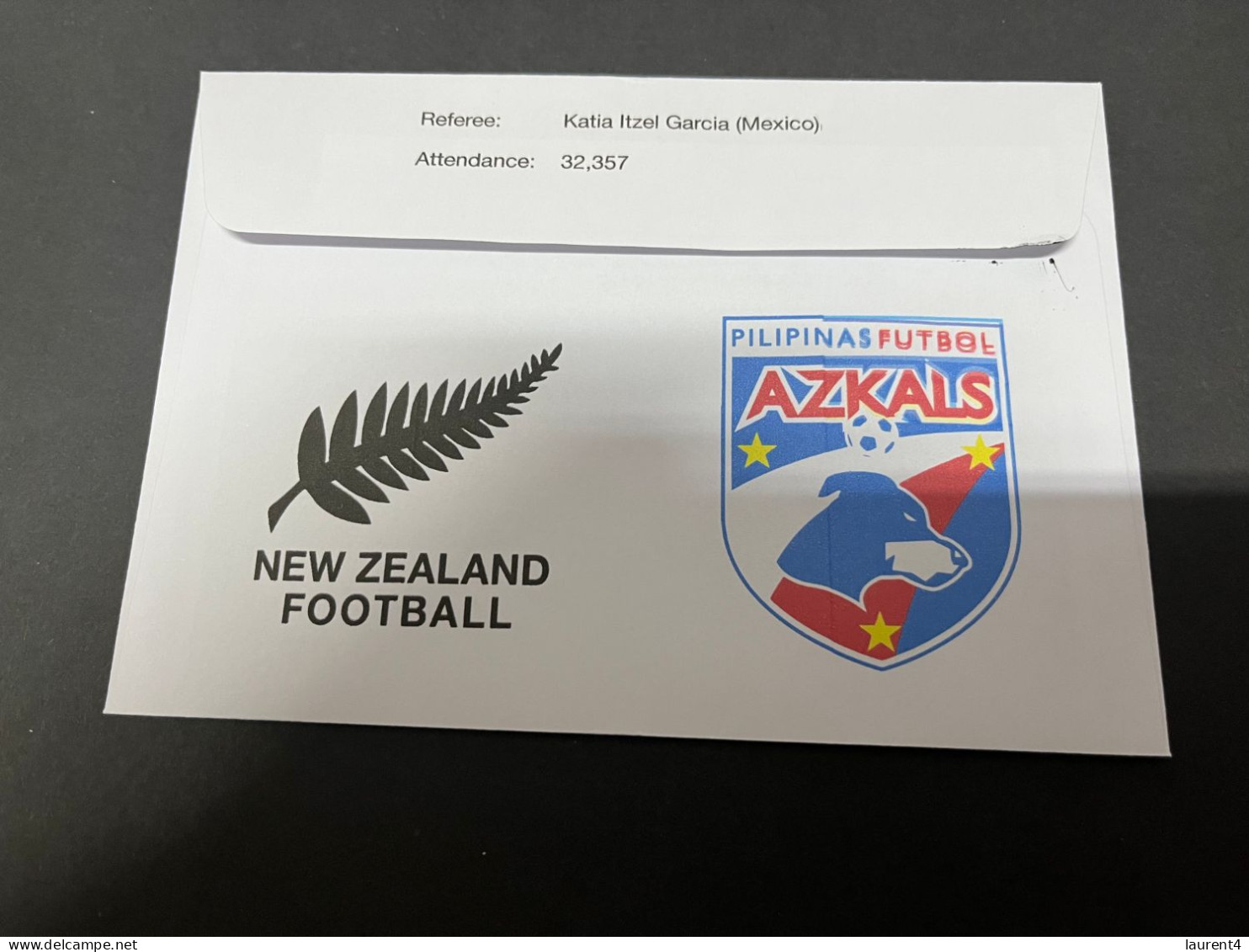 25-7-2023 (3 S 44) FIFA Women's Football World Cup Match 17 (stamp + Coin) New Zealand (0) V Philippines (1) - 2 Dollars