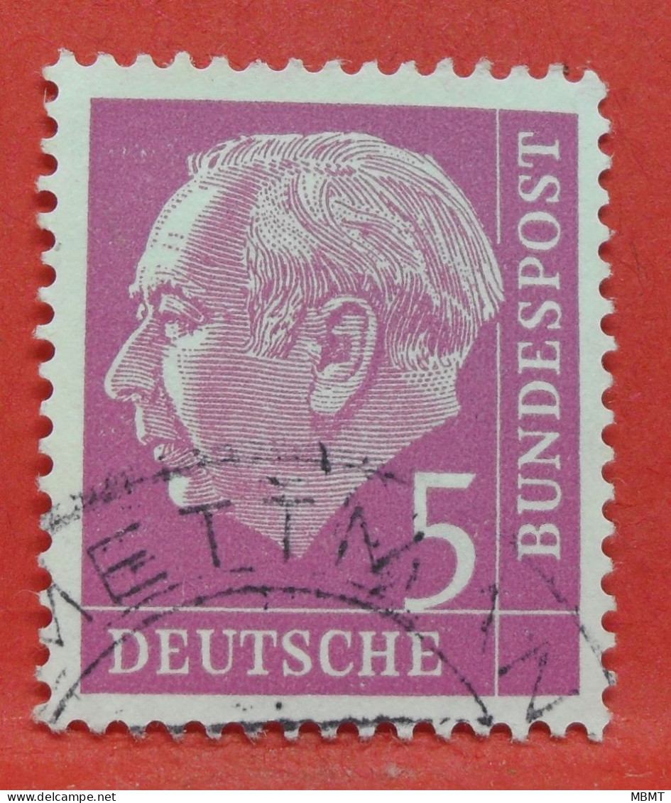 N°69 - 5 Pfennig - Année 1954 - Timbre Oblitéré Allemagne Bundespost - - Gebraucht