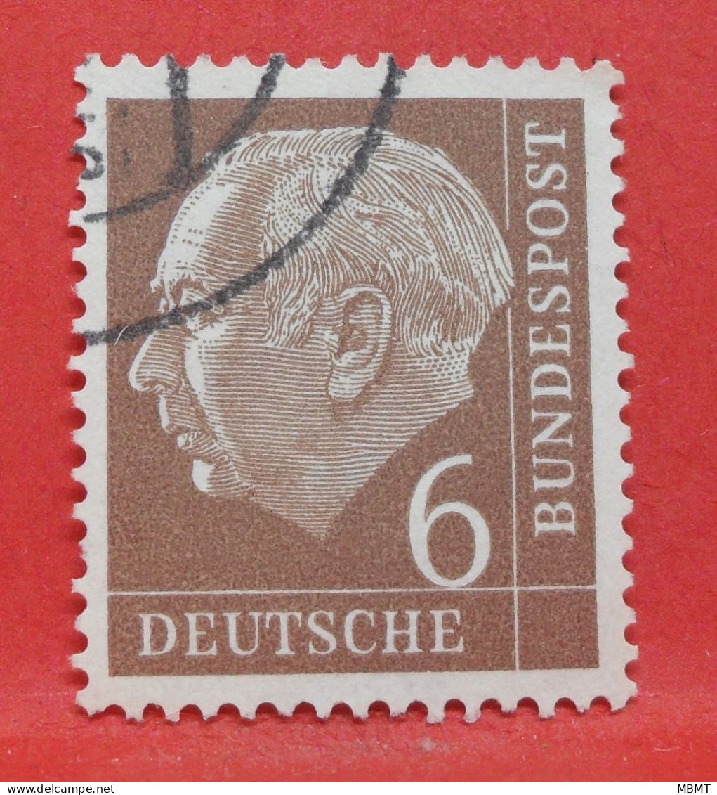 N°70 - 6 Pfennig - Année 1954 - Timbre Oblitéré Allemagne Bundespost - - Gebraucht
