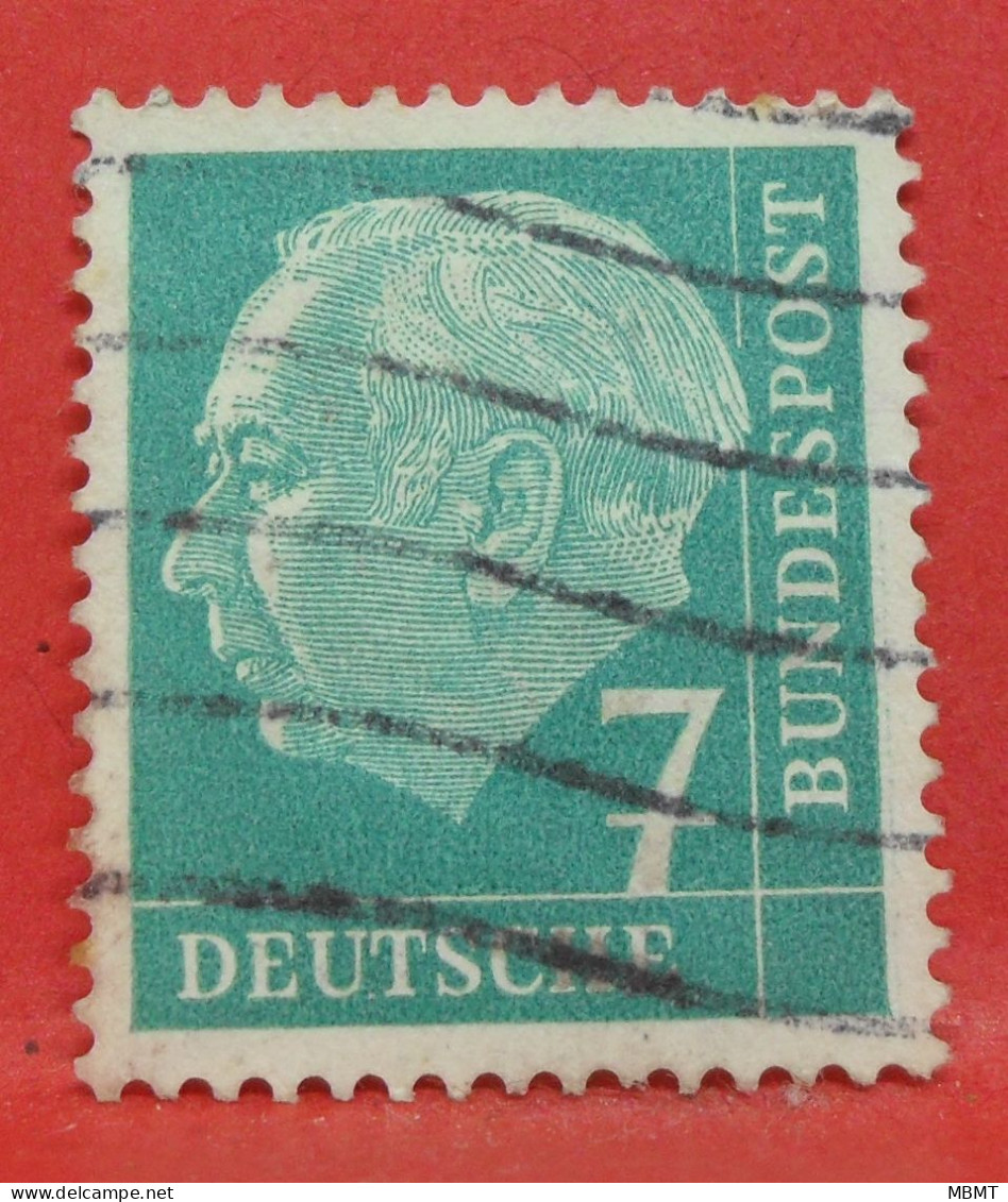 N°71 - 7 Pfennig - Année 1954 - Timbre Oblitéré Allemagne Bundespost - - Gebraucht