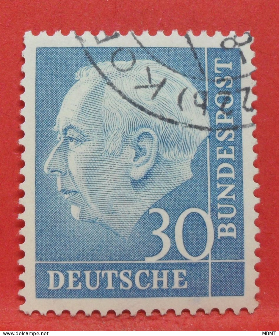 N°77 - 30 Pfennig - Année 1954 - Timbre Oblitéré Allemagne Bundespost - - Gebraucht