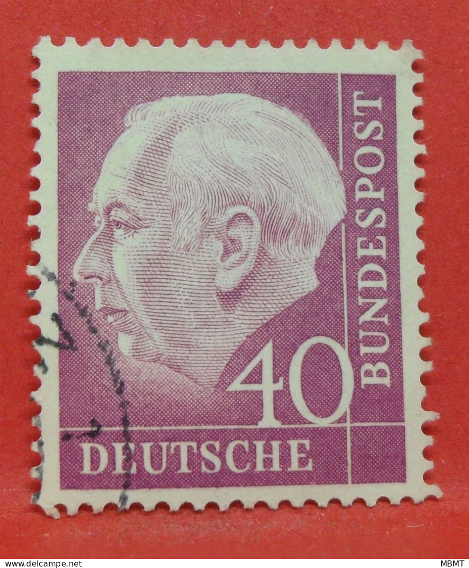 N°78 - 40 Pfennig - Année 1954 - Timbre Oblitéré Allemagne Bundespost - - Gebraucht