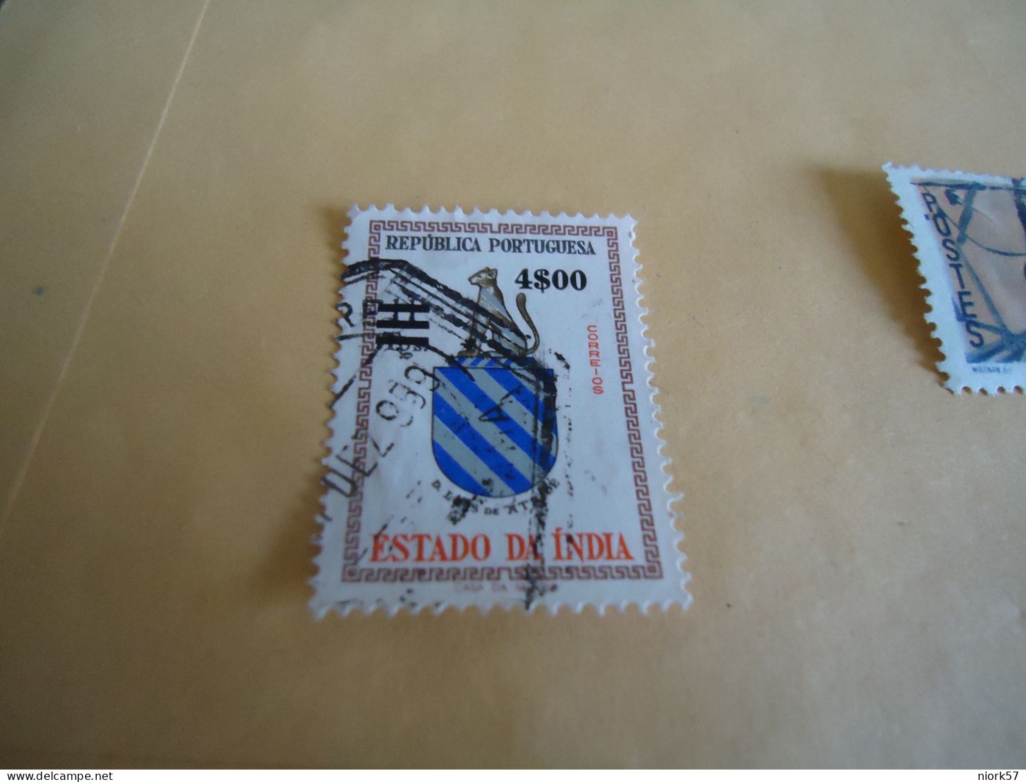 FRENCH INDIES  USED  STAMPS  ARMS LIONS - Gebruikt