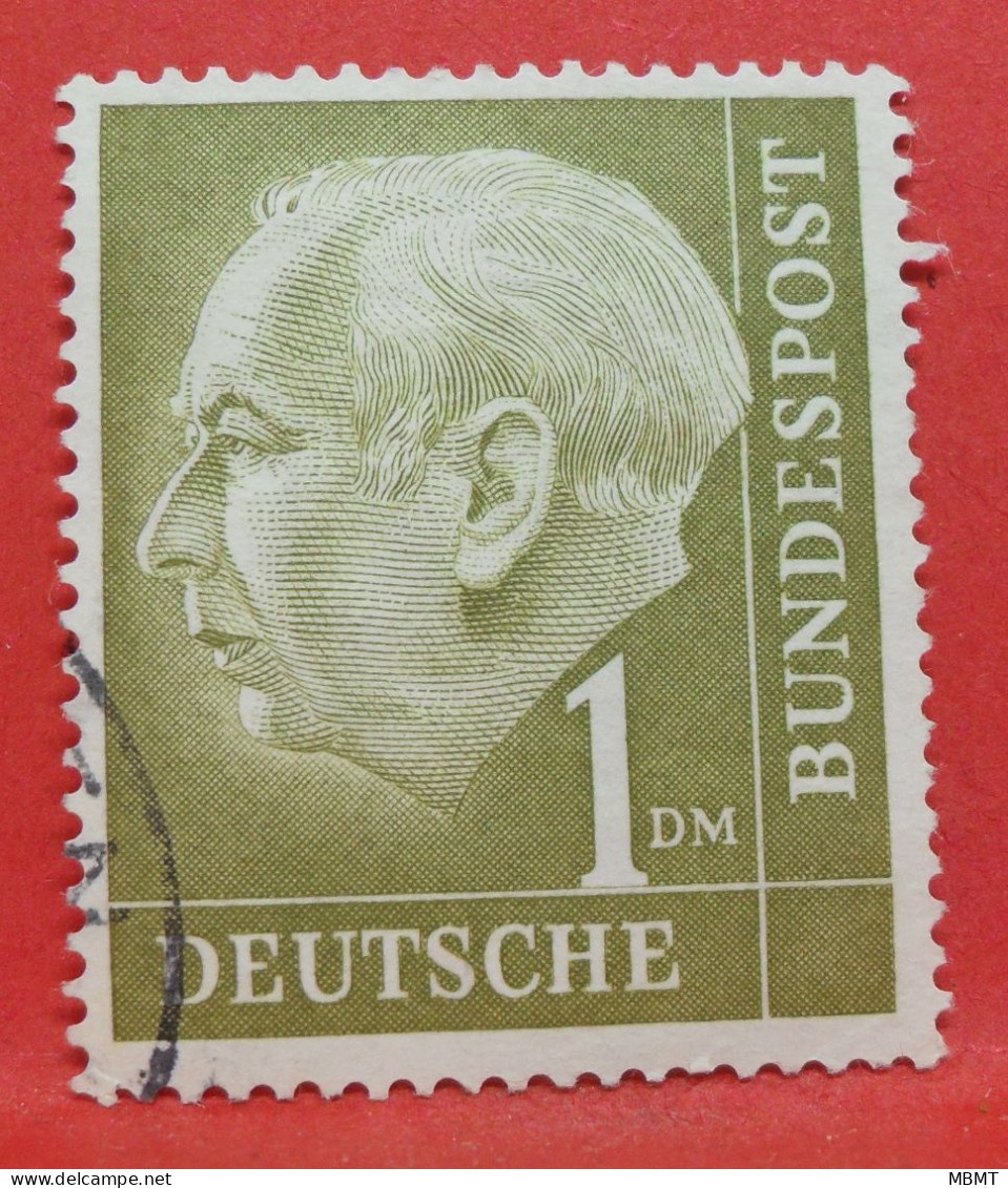 N°84 - 1 Deutsche Mark - Année 1954 - Timbre Oblitéré Allemagne Bundespost - - Gebraucht