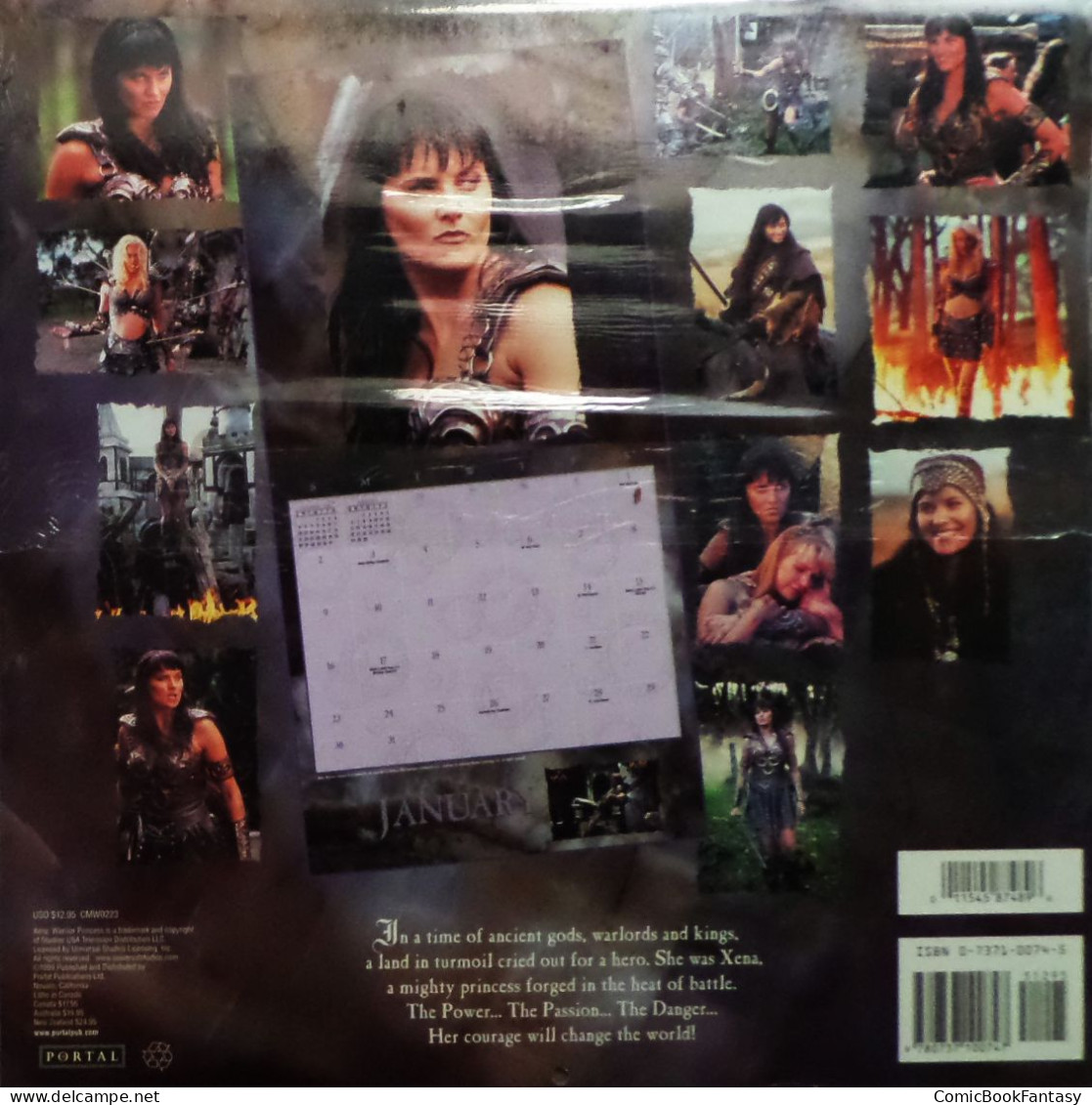 Xena Warrior Princess 2000 Wall Calendar - New & Sealed. Collectible - Grand Format : 1991-00