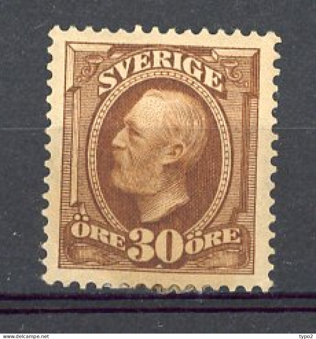 SUE Yv. N° 47  *  30 ö Brun  Oscar II  Cote 50 Euro BE R 2 Scans - Nuovi