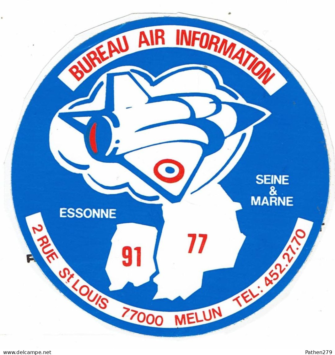 Autocollant Armée De L'air - Bureau Air Informations Melun (77) - Aviation