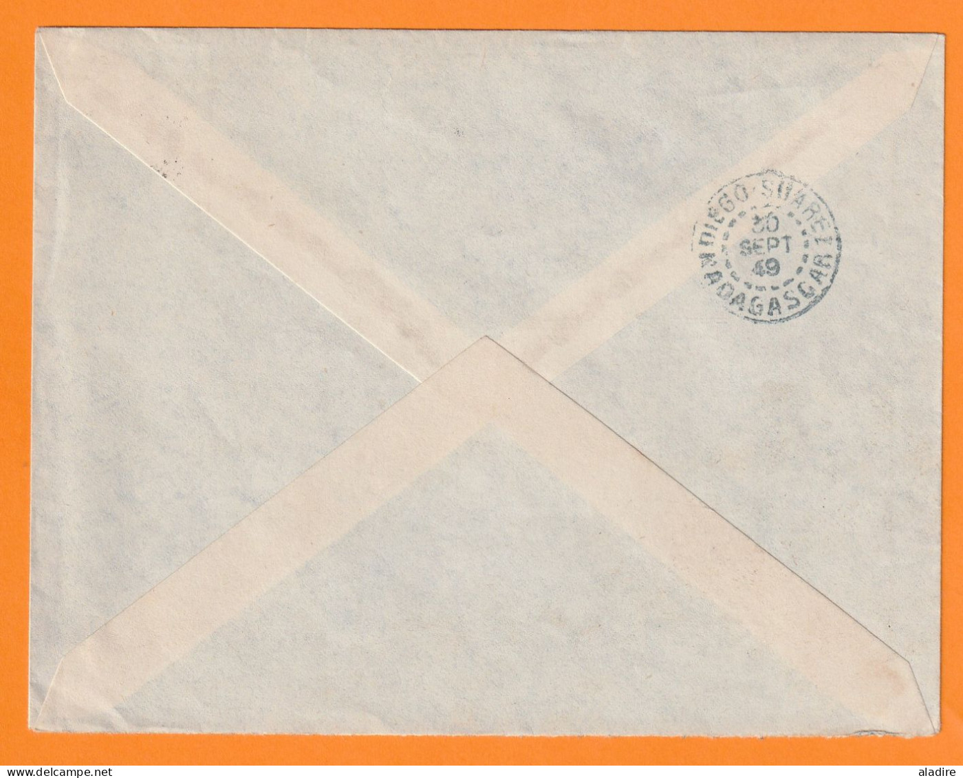 1949 - Enveloppe Par Avion De Tananarive Vers Diego Suarez - Cachet à Date D' Arrivée - 6 F Gal Duchesne - Covers & Documents