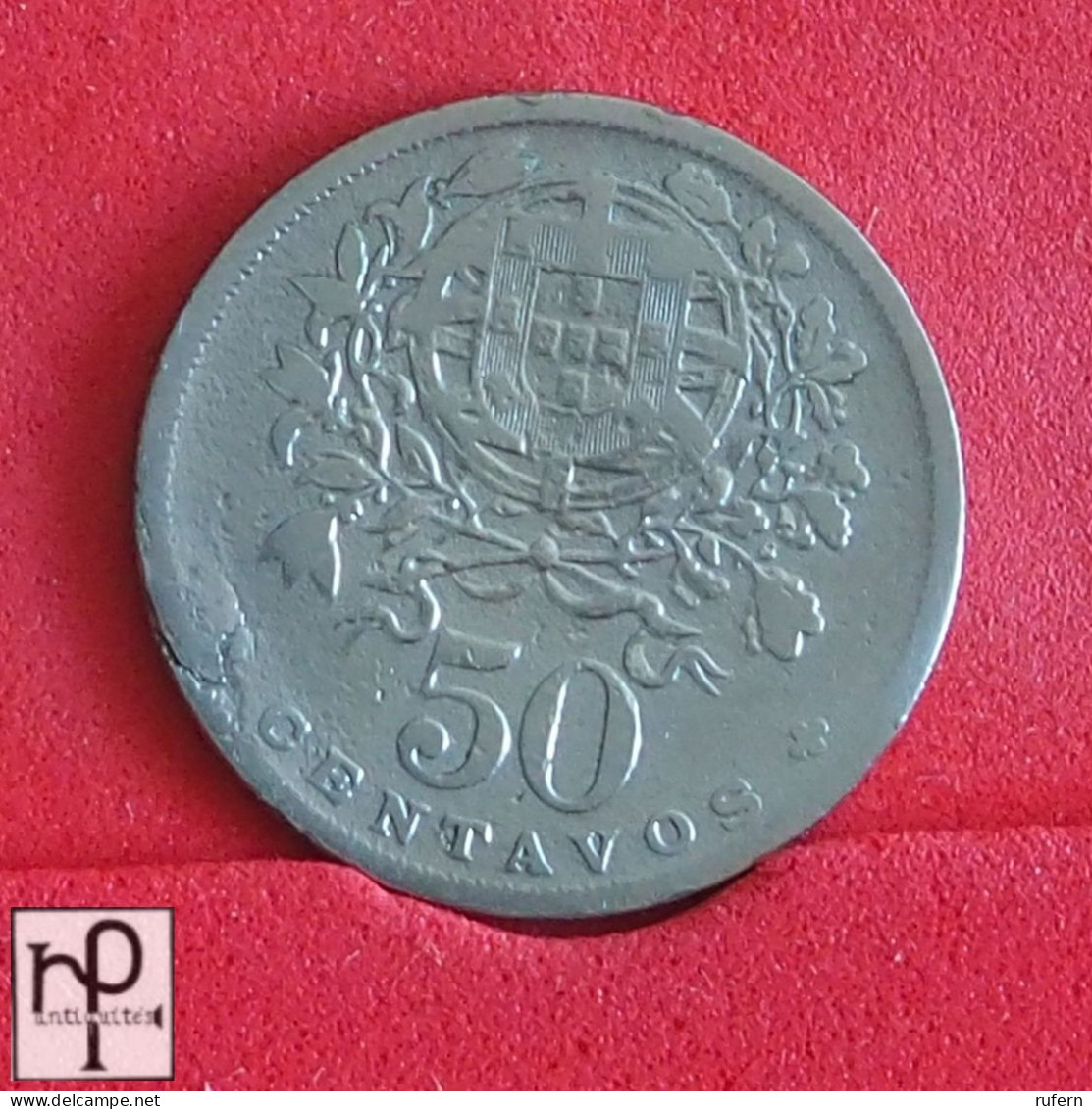 PORTUGAL 50 CENTAVOS 1927 -    KM# 577 - (Nº55946) - Portugal