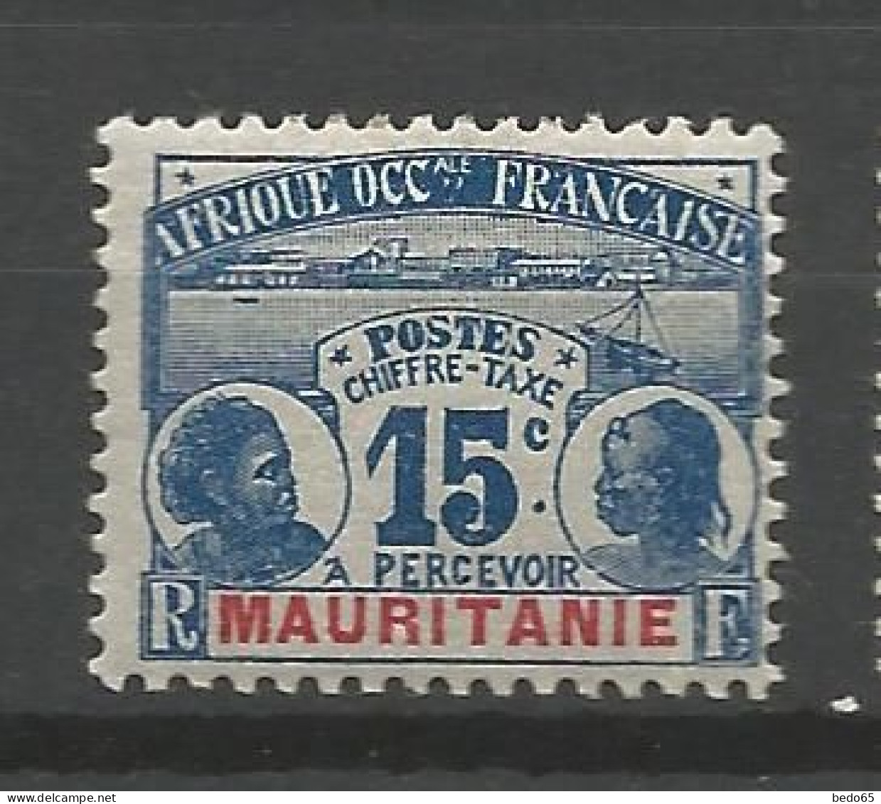MAURITANIE TAXE N° 11 NEUF*  CHARNIERE   / Hinge  / MH - Other & Unclassified