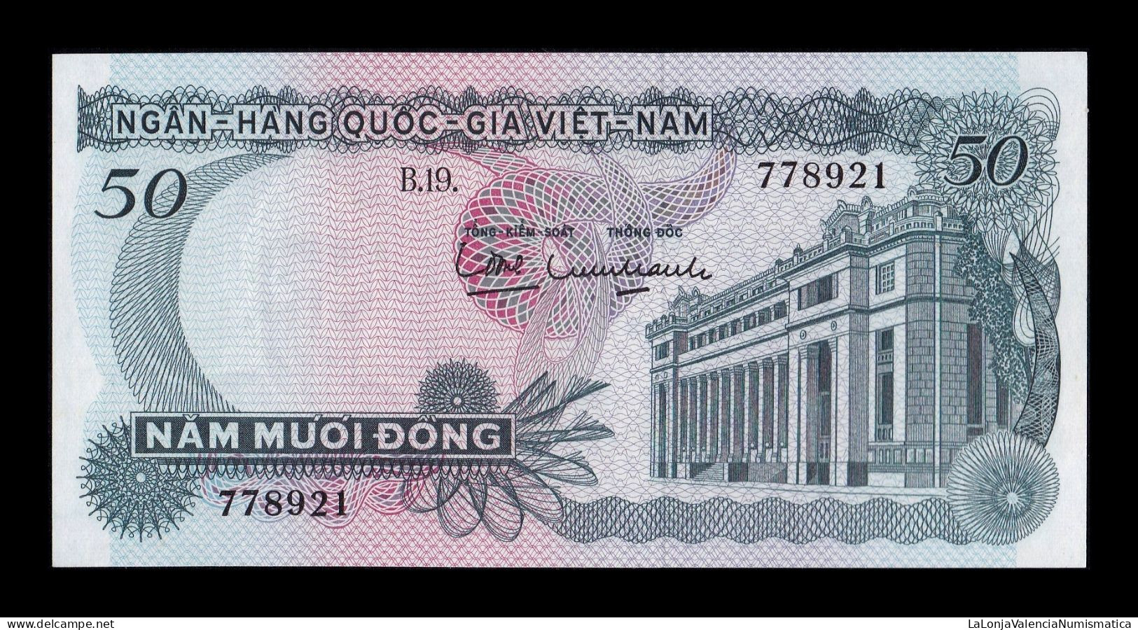 South Vietnam Del Sur 50 Dong 1969 Pick 25 Sc Unc - Viêt-Nam