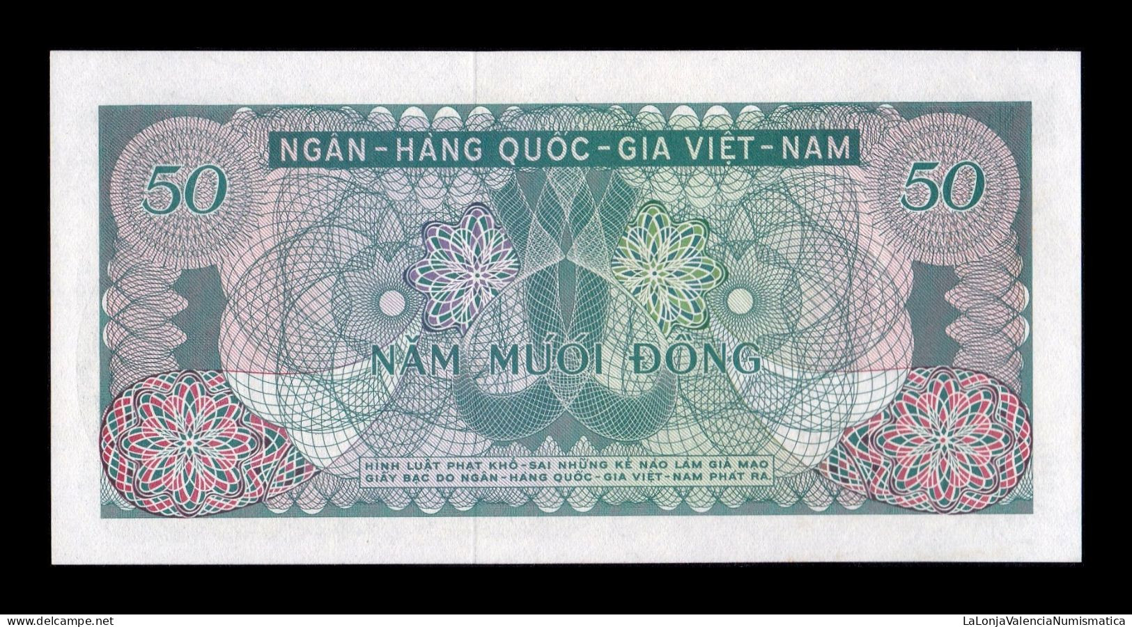 South Vietnam Del Sur 50 Dong 1969 Pick 25 Sc Unc - Viêt-Nam