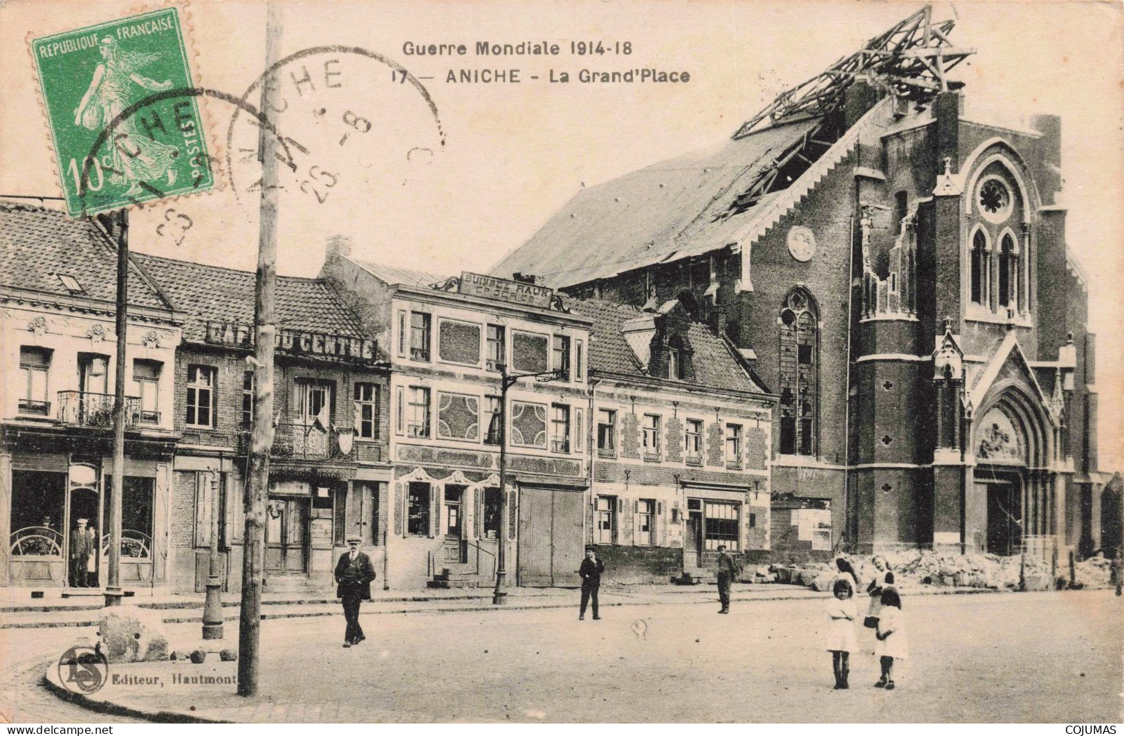 59 - ANICHE - S19963 - La Grand'Place - Guerre Mondiale 1914-18 - Aniche