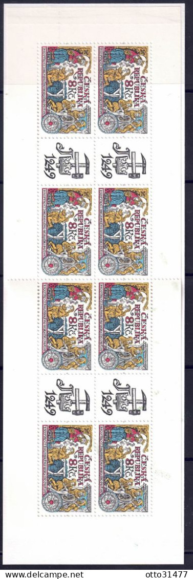 Tschechei 1999 - Bergbaurecht, MH 73 (mit HB 9, Nr. 223), Postfrisch ** / MNH - Unused Stamps