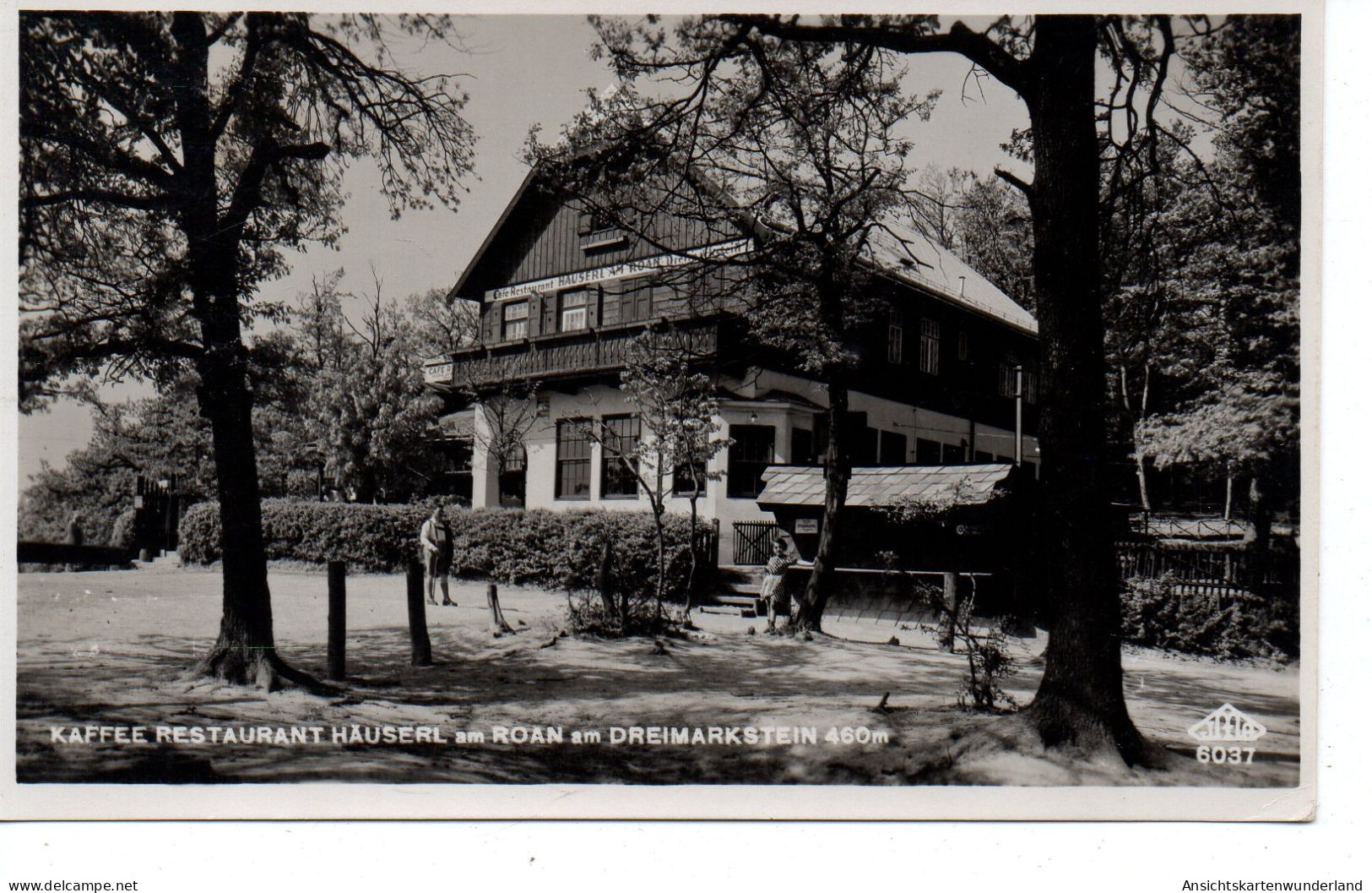 Wien - Kaffee Resraurant Häuserl Am Roan Am Dreimarkstein 1935 (12861) - Grinzing