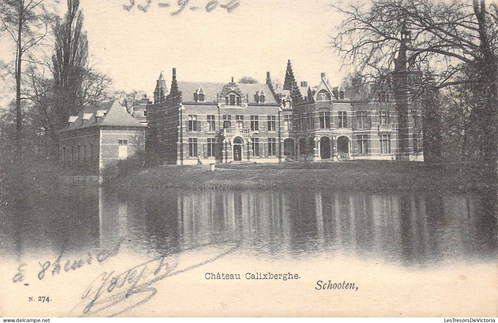 BELGIQUE - Schooten - Château Calixberghe - Carte Postale Ancienne - Schoten