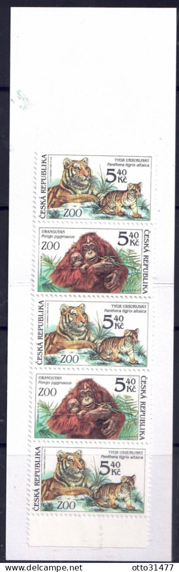 Tschechei 2001 - Naturschutz, MH 100 (mit 3 X Nr. 301 Und 2 X Nr. 302), Postfrisch ** / MNH - Unused Stamps