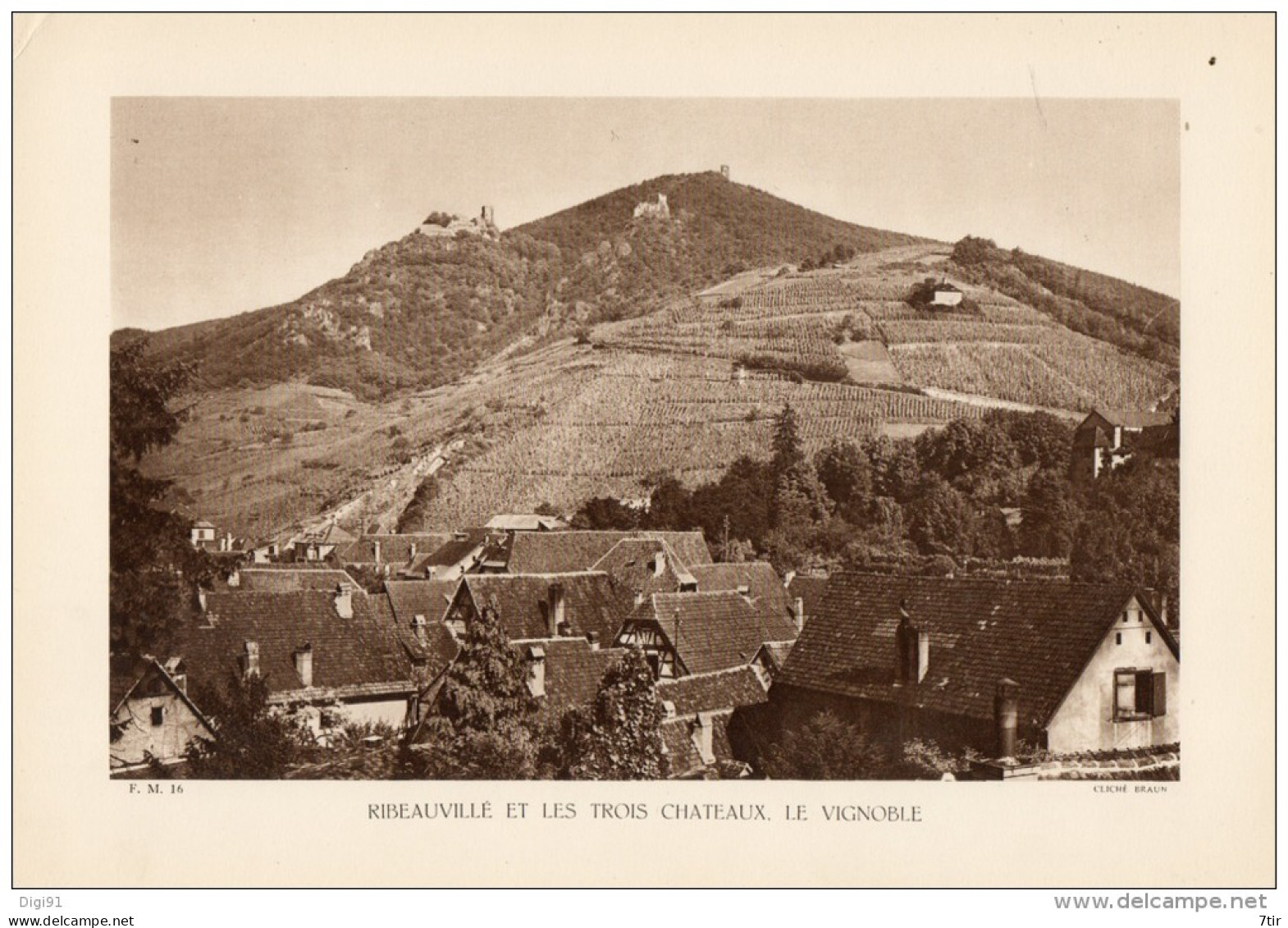 RIBEAUVILLE ET LES TROIS CHATEAUX LE VIGNOBLE - Andere Pläne