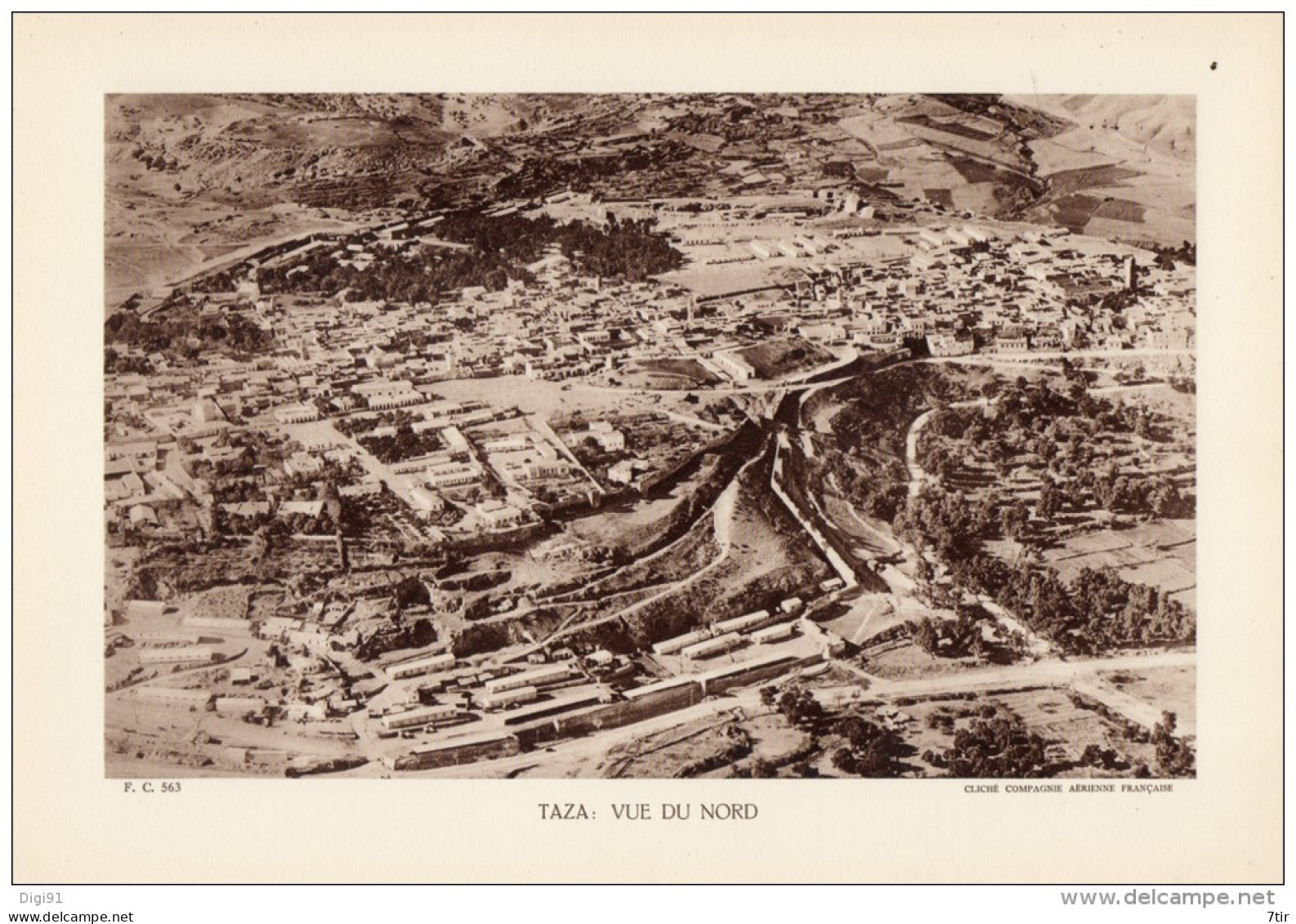 MAROC TAZA VUE DU NORD - Andere Plannen