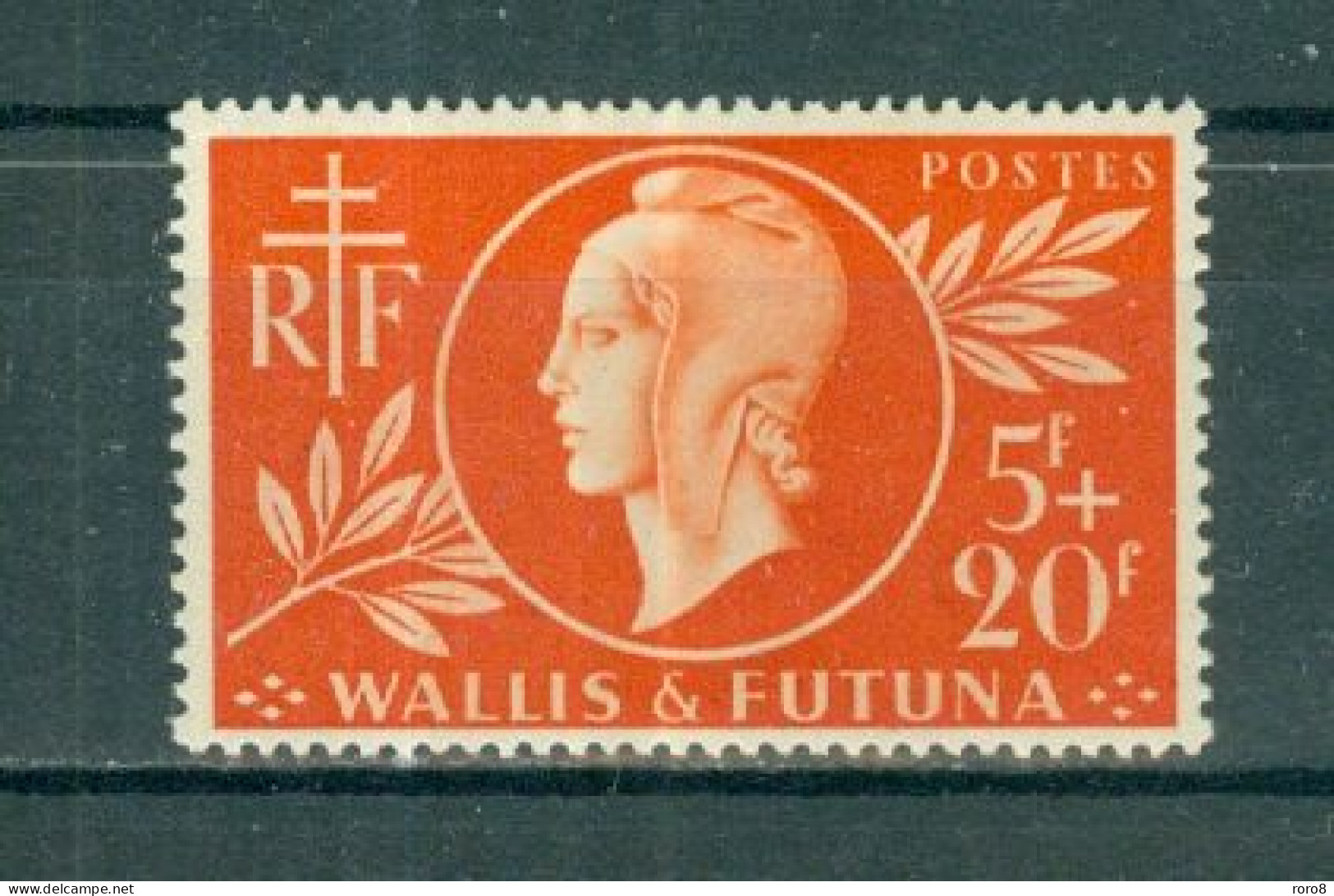 WALLIS & FUTUNA.- N°147* MH SCAN DU VERSO - Entraide Française. - Unused Stamps