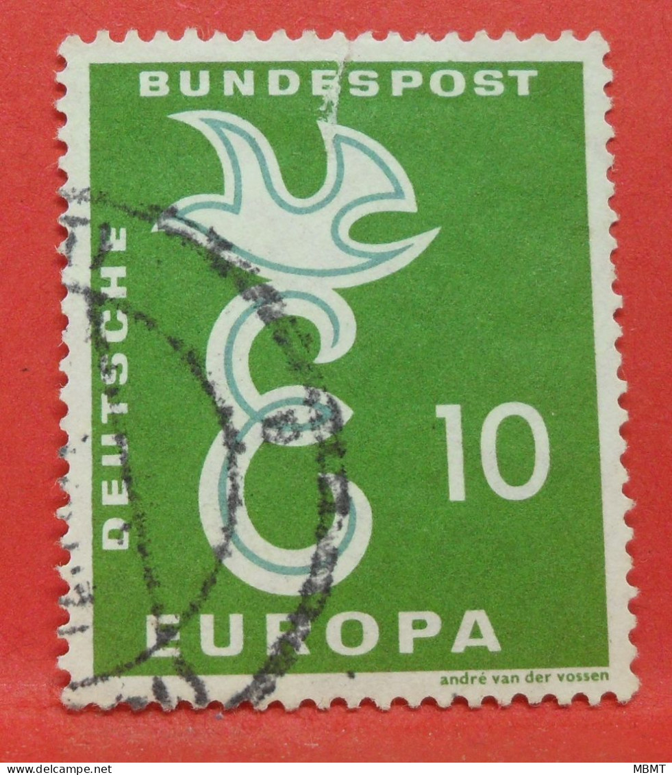 N°185- 10 Pfennig - Année 1958 - Timbre Oblitéré Allemagne Bundespost - - Gebraucht